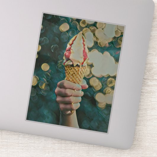 Eis-Lieblingsgeschenk Aufkleber (Detail)