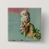 Eis-Lieblingsgeschenk Button (Vorderseite)