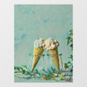 Eis-Lieblingsgeschenk Fensteraufkleber (Blatt)