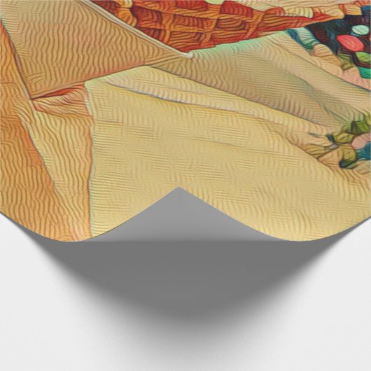 Eis-Lieblingsgeschenk Geschenkpapier (Ecke)