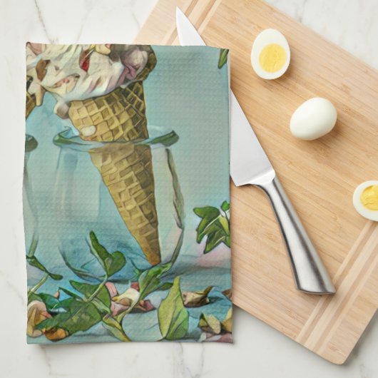 Eis-Lieblingsgeschenk Geschirrtuch (Viertel Falte)