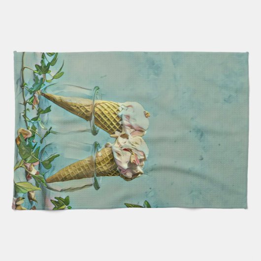 Eis-Lieblingsgeschenk Geschirrtuch (Horizontal)