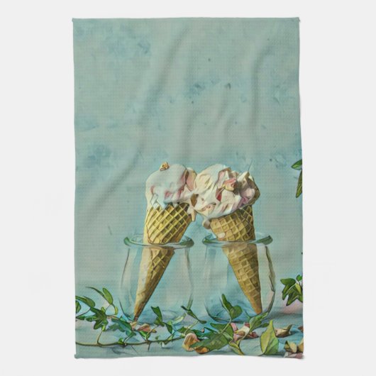 Eis-Lieblingsgeschenk Geschirrtuch (Vertikal)