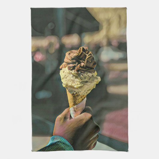 Eis-Lieblingsgeschenk Geschirrtuch (Vertikal)