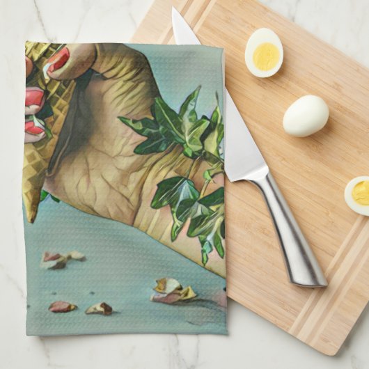 Eis-Lieblingsgeschenk Geschirrtuch (Viertel Falte)