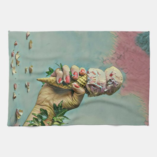 Eis-Lieblingsgeschenk Geschirrtuch (Horizontal)