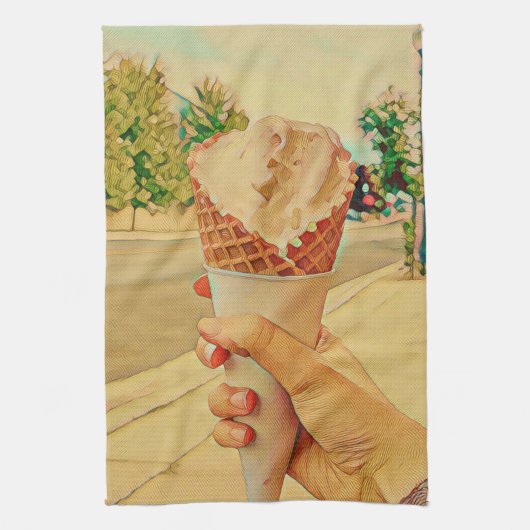 Eis-Lieblingsgeschenk Geschirrtuch (Vertikal)