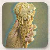 Eis-Lieblingsgeschenk Getränkeuntersetzer (Vorderseite)