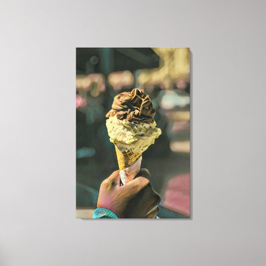 Eis-Lieblingsgeschenk Leinwanddruck (Vorderseite)