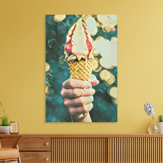 Eis-Lieblingsgeschenk Leinwanddruck (Insitu (Wohnzimmer))