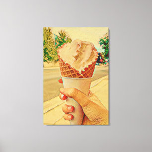 Eis-Lieblingsgeschenk Leinwanddruck