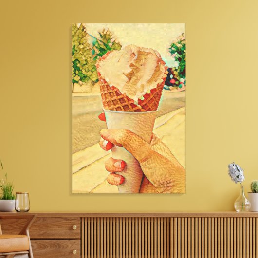 Eis-Lieblingsgeschenk Leinwanddruck (Insitu (Wohnzimmer))