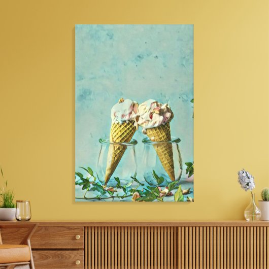 Eis-Lieblingsgeschenk Leinwanddruck (Insitu (Wohnzimmer))