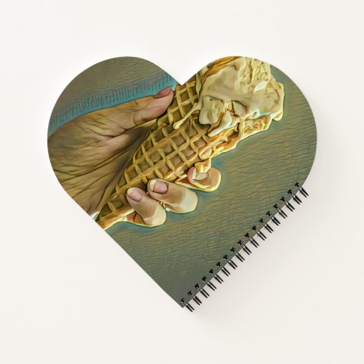 Eis-Lieblingsgeschenk Notizblock (Rückseite)