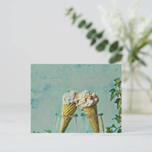 Eis-Lieblingsgeschenk Postkarte (Stehend Vorderseite)