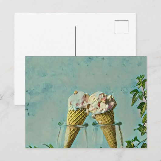 Eis-Lieblingsgeschenk Postkarte (Vorne/Hinten)