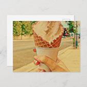 Eis-Lieblingsgeschenk Postkarte (Vorne/Hinten)