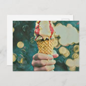 Eis-Lieblingsgeschenk Postkarte (Vorne/Hinten)