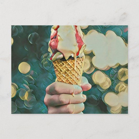 Eis-Lieblingsgeschenk Postkarte (Vorderseite)