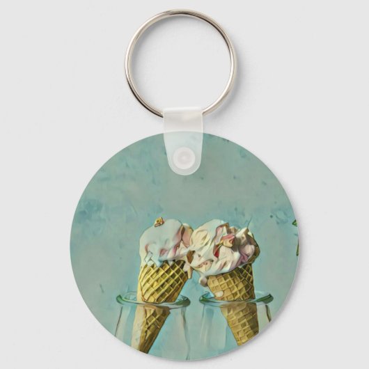 Eis-Lieblingsgeschenk Schlüsselanhänger (Vorderseite)