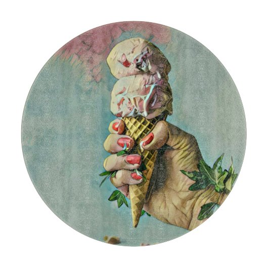 Eis-Lieblingsgeschenk Schneidebrett (Vorderseite)