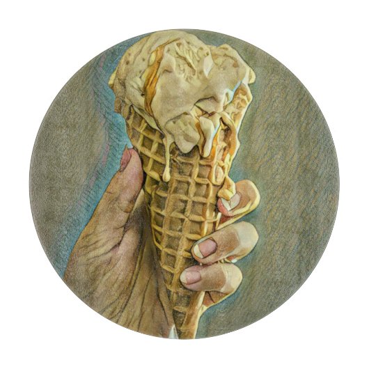 Eis-Lieblingsgeschenk Schneidebrett (Vorderseite)