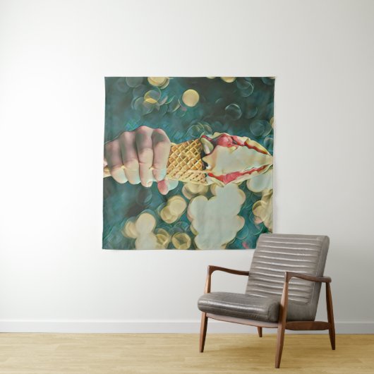 Eis-Lieblingsgeschenk Wandteppich (Beispiel (Horizontal))