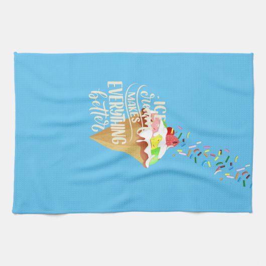 Eis macht alles besser geschirrtuch (Horizontal)