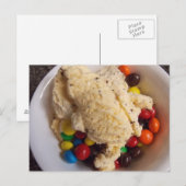 Eis mit Leckereien auf Postkarte (Vorne/Hinten)