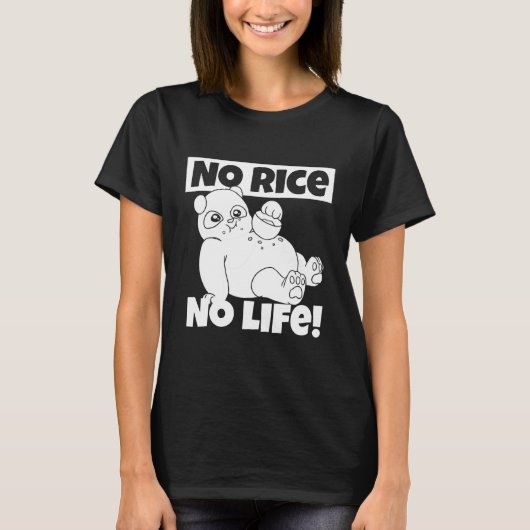 Eis No Life Panda Rice Philippinen T-Shirt (Vorderseite)