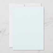 Eis-Pfirsich-Bemalte Hochzeit Einladung (Rückseite)