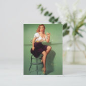 Eis Pin Up Postkarte (Stehend Vorderseite)