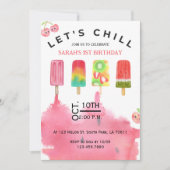 Eis Pop Die Einladung zum Weihnachtsfest machen (Vorderseite)