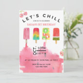 Eis Pop Die Einladung zum Weihnachtsfest machen (Stehend Vorderseite)