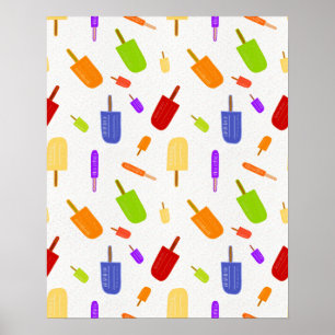 Eis-Pop und Sprinklen-Plakat Poster