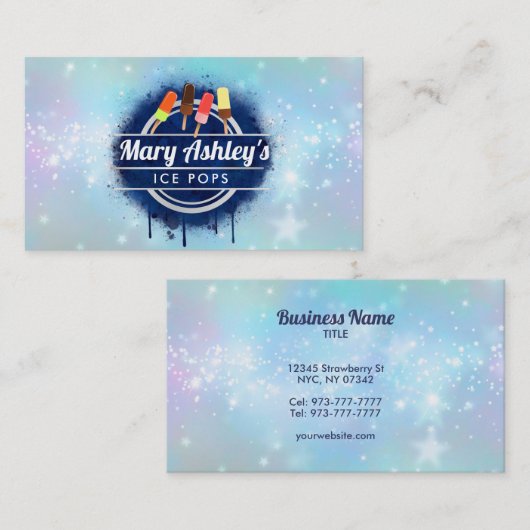 Eis-Pop - Visitenkarten Visitenkarte (Vorne/Hinten)