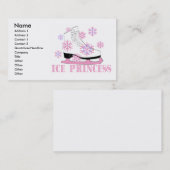 Eis-Prinzessin Pink Visitenkarte (Vorne/Hinten)