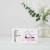 Eis-Prinzessin Pink Visitenkarte (Stehend Vorderseite)