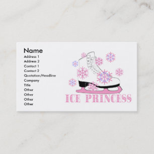 Eis-Prinzessin Pink Visitenkarte