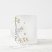 Eis-Prinzessin T-shirts und Geschenke Mattglastasse (Vorderseite Links)
