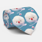Eis-Puppy – Sommer-Bichon-Muster Krawatte (Gerollt)