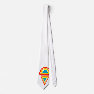 Eis Retro-Regenbogen Krawatte