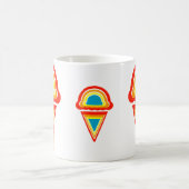 Eis Retro Regenbowz Kaffeetasse (Mittel)