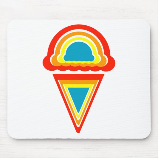 Eis Retro Regenbowz Mousepad (Vorne)