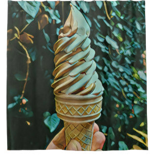 Eis-Rezept Duschvorhang