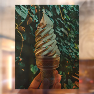 Eis-Rezept Fensteraufkleber