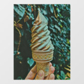 Eis-Rezept Fensteraufkleber (Blatt)