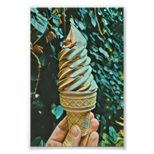 Eis-Rezept Fotodruck