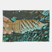 Eis-Rezept Geschirrtuch (Horizontal)