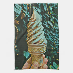 Eis-Rezept Geschirrtuch